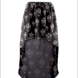 Sugar Skull High-Low skirt